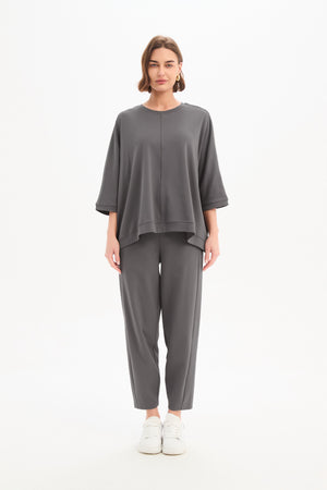 OVERSIZED 3/4 STRIPE SLEEVE TEE