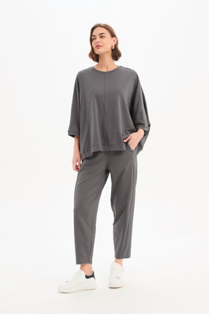 OVERSIZED 3/4 STRIPE SLEEVE TEE