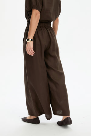 PLEAT FRONT PALAZZO PANT