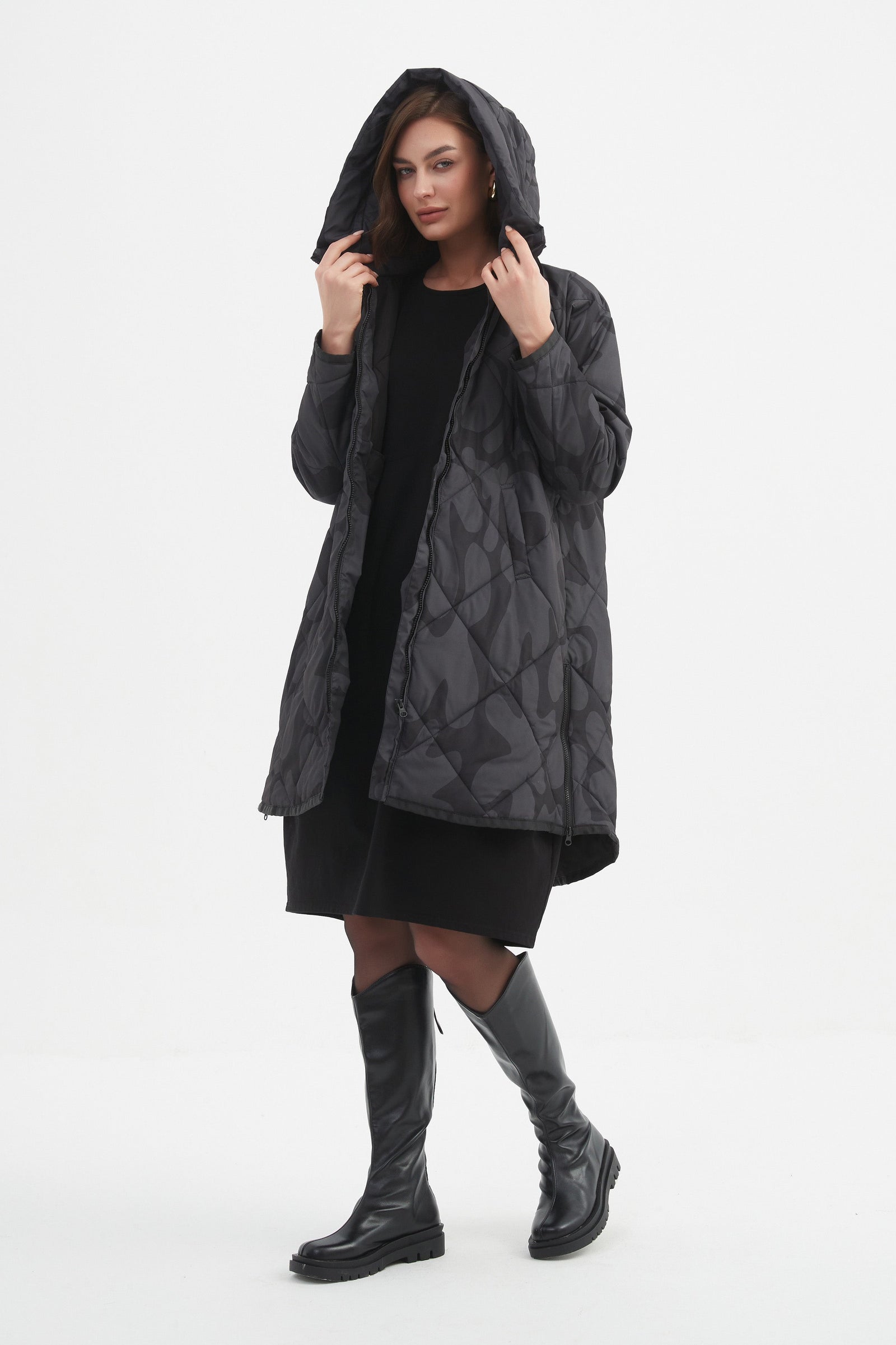 Tirelli blouse long sleeve soft draped modern chic