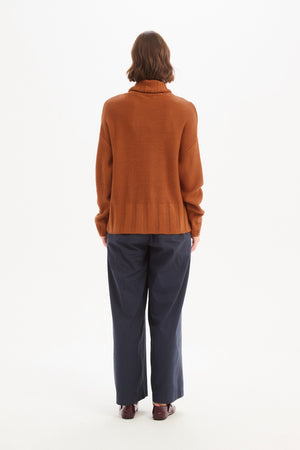 RAW SEAM DROP POCKET KNIT