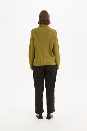 RAW SEAM DROP POCKET KNIT