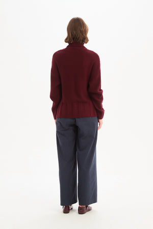 RAW SEAM DROP POCKET KNIT