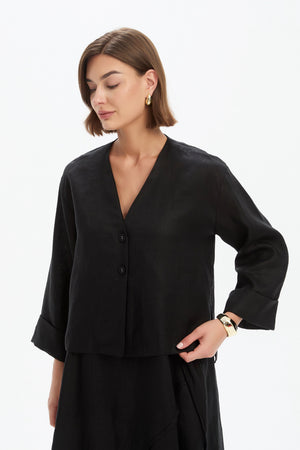 RELAXED LINEN JACKET