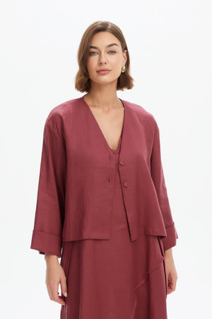 RELAXED LINEN JACKET