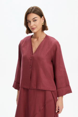 RELAXED LINEN JACKET