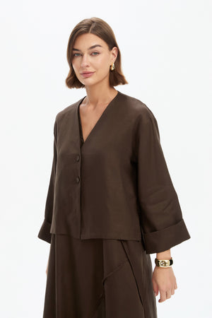 RELAXED LINEN JACKET