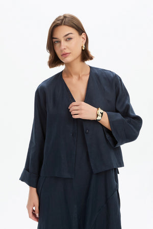 RELAXED LINEN JACKET