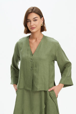 RELAXED LINEN JACKET