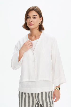 RELAXED LINEN JACKET