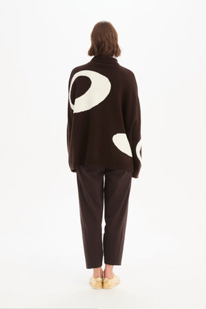 RETRO CIRCLE PRINT KNIT