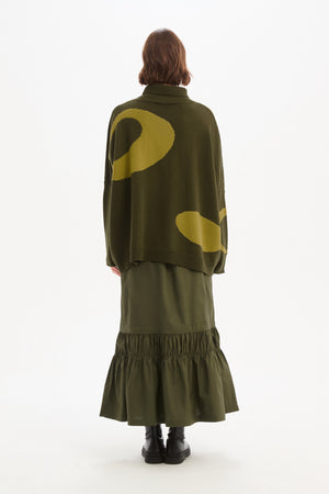 RETRO CIRCLE PRINT KNIT