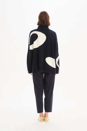 RETRO CIRCLE PRINT KNIT