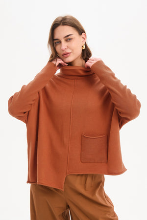 ROLL HEM POCKET KNIT