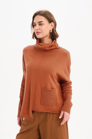 ROLL HEM POCKET KNIT