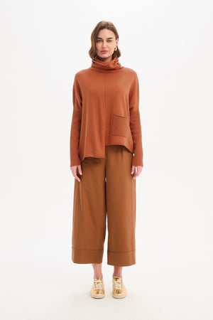 ROLL HEM POCKET KNIT