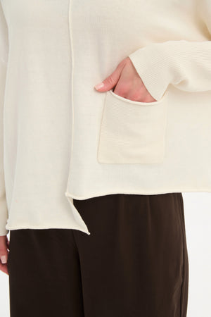 ROLL HEM POCKET KNIT