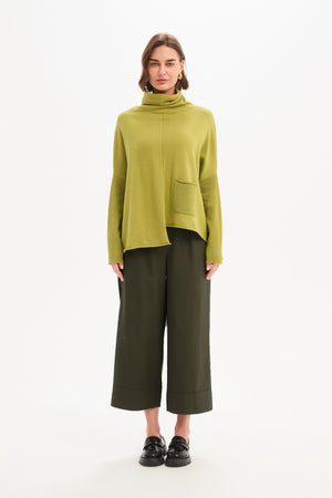 ROLL HEM POCKET KNIT