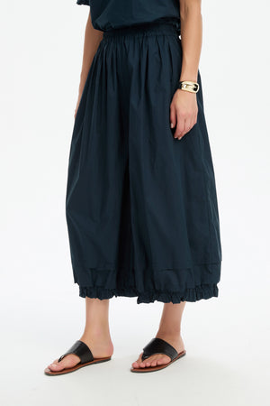 RUFFLE CUFF POPLIN PANT