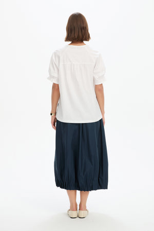 RUFFLE SLEEVE DETAIL TOP