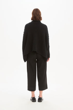 STEP HEM CROP KNIT