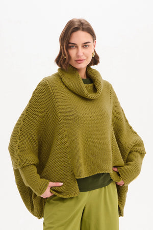 STEP HEM CROP KNIT