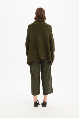 STEP HEM CROP KNIT