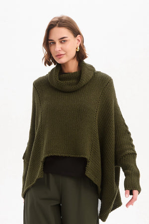 STEP HEM CROP KNIT