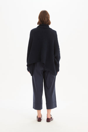 STEP HEM CROP KNIT