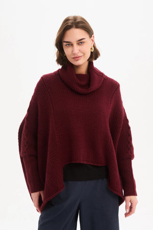 STEP HEM CROP KNIT