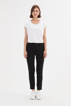 STRAIGHT CROP PANT - HIGH ANKLE