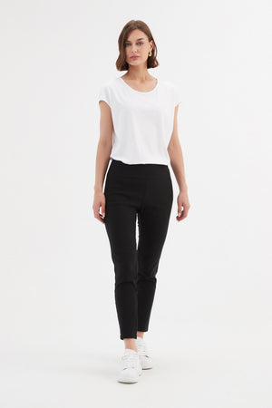 STRAIGHT CROP PANT - HIGH ANKLE