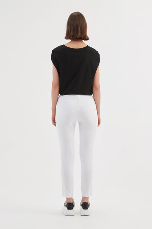 STRAIGHT CROP PANT - HIGH ANKLE