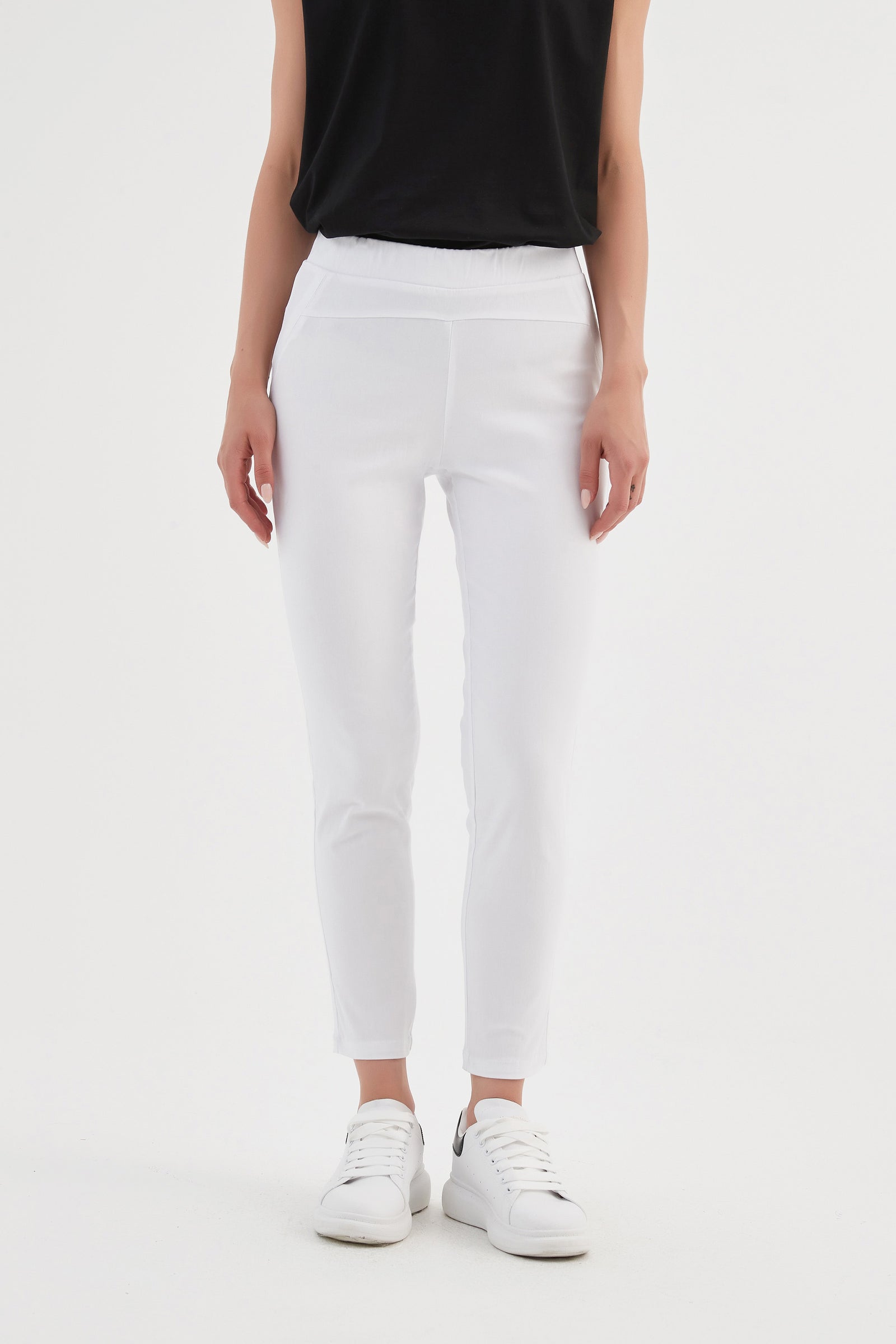 STRAIGHT CROP PANT - HIGH ANKLE
