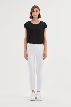 STRAIGHT CROP PANT - HIGH ANKLE
