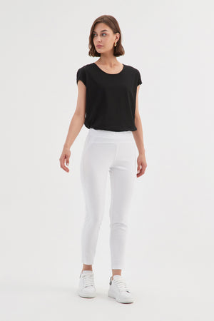 STRAIGHT CROP PANT - HIGH ANKLE