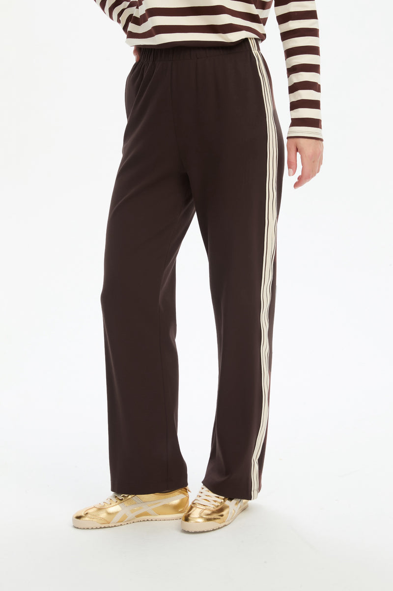 STRAIGHT LEG LOUNGE SUMMER PANT chocolate