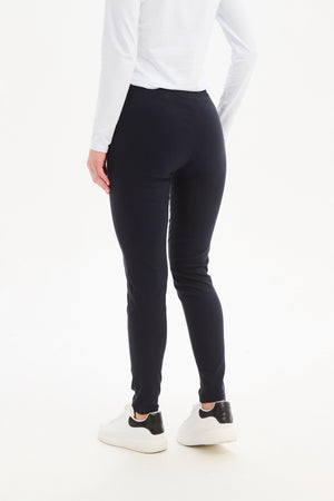 Women’s Slim Leg Straight Work Pants, Mid-Rise Waist 6