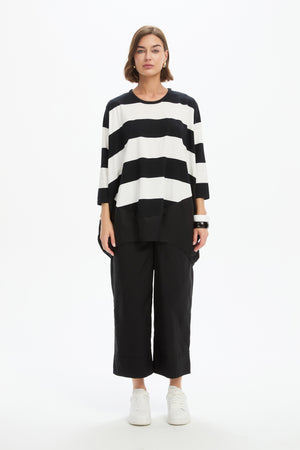 STRIPE BILLOW COMBI TOP