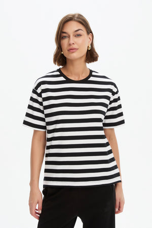 [PRE-ORDER] STRIPE BOXY TEE