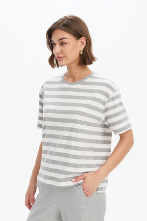 [PRE-ORDER] STRIPE BOXY TEE