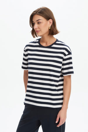 [PRE-ORDER] STRIPE BOXY TEE