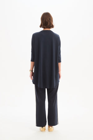 STRIPE FRONT 3/4 SLEEVE TEE