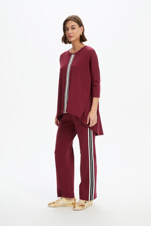 STRIPE FRONT 3/4 SLEEVE TEE