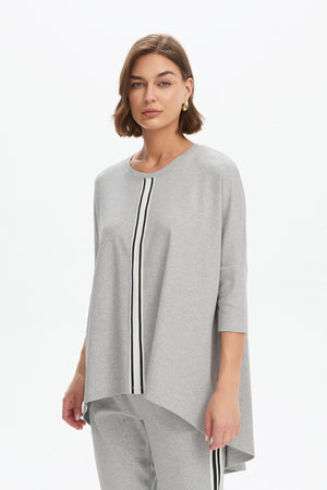 STRIPE FRONT 3/4 SLEEVE TEE