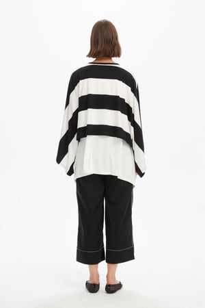 STRIPE OVERSIZED LAYER TOP
