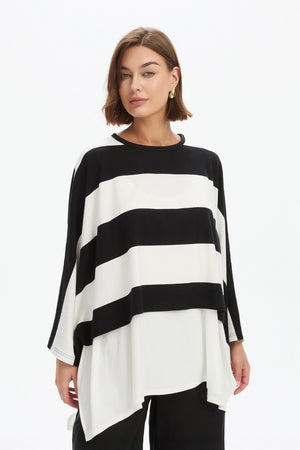 STRIPE OVERSIZED LAYER TOP