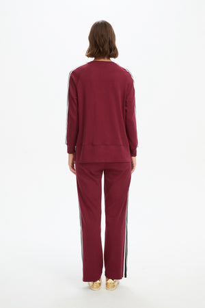 STRIPE SLEEVE SWEAT (SUMMER WEIGHT)