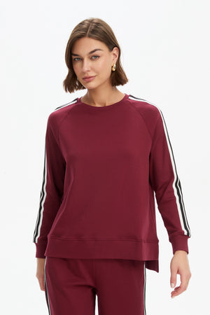 STRIPE SLEEVE SWEAT (SUMMER WEIGHT)