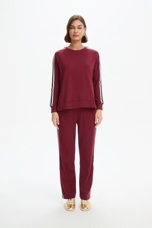 STRIPE SLEEVE SWEAT (SUMMER WEIGHT)